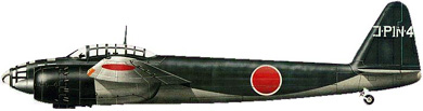 Profil couleur du Yokosuka P1Y Ginga 'Frances'