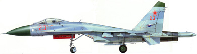 Profil couleur du Sukho� Su-27  'Flanker'