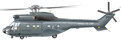 Profil couleur du A�rospatiale AS.332 (EC 225) Super Puma