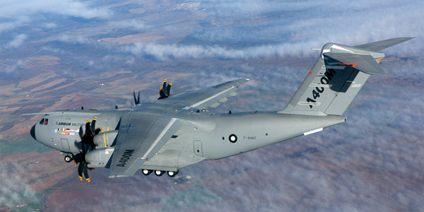 Photographie du Airbus Military A400M