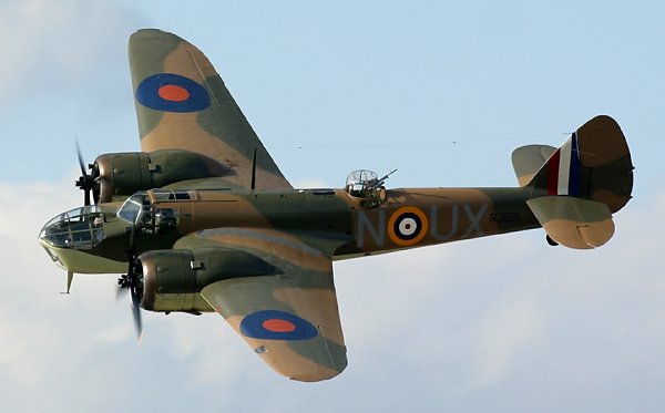 Photographie du Bristol  Blenheim