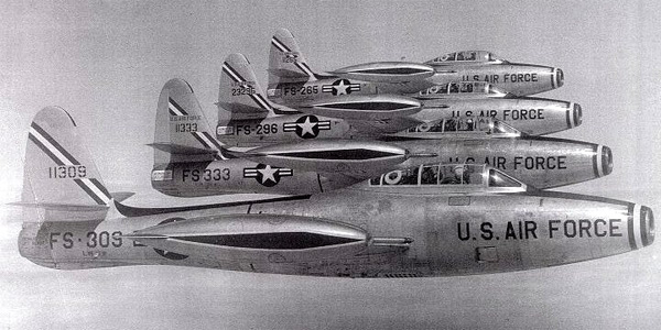 Photographie du Republic F-84 Thunderjet