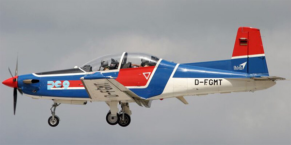 Photographie du Pilatus PC-9