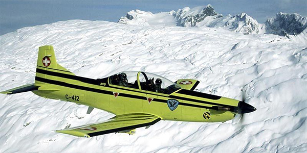 Photographie du Pilatus PC-9