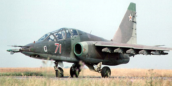 Photographie du Sukhoï Su-25 Scorpion 'Frogfoot'