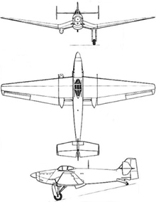 Plan 3 vues du Loire-Nieurport LN.401/411