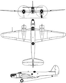 Plan 3 vues du Martin Maryland