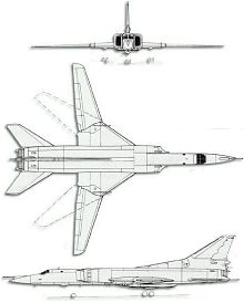 Plan 3 vues du Tupolev Tu-26 'Backfire'