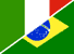 Drapeau Italie Br�sil