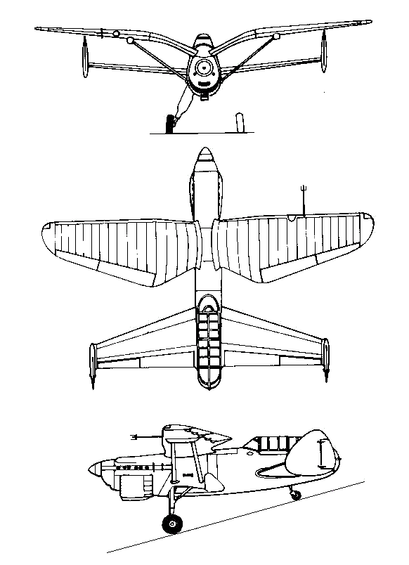 Plan 3 vues du Arsenal Delanne 10-C2