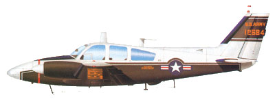 Profil couleur du Beechcraft U-8 / RU-8 Seminole / T-42 Cochise