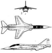 Plan 3 vues du Mitsubishi T-2