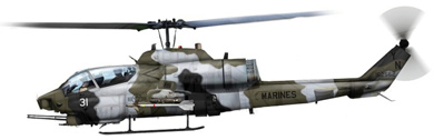 Profil couleur du Bell AH-1J Sea Cobra / AH-1W Super Cobra / AH-1Z Viper