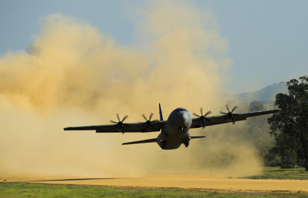 Lockheed-Martin C-130J Hercules.