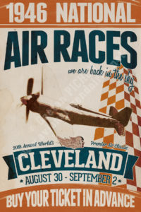 Vintage-Retro-poster-Cleveland-Air-Races-1946-copyright-Pichon