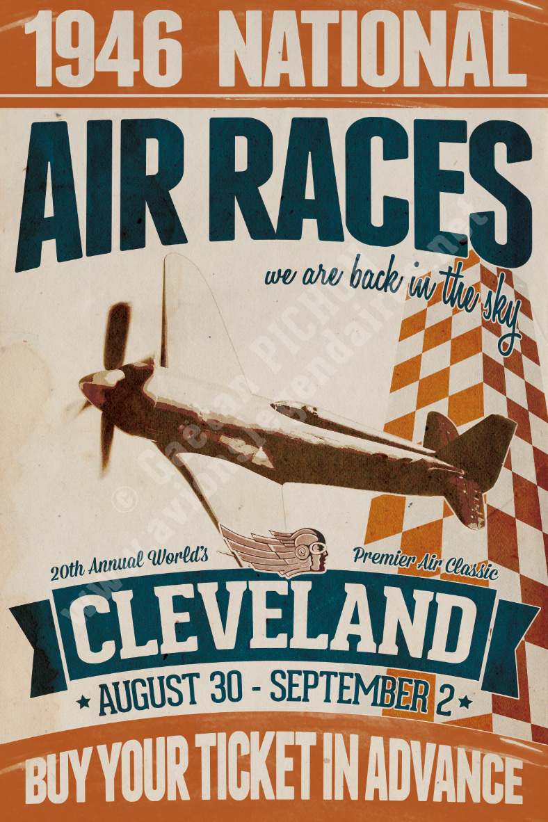 Poster "National Air Races 1946 – Cleveland"