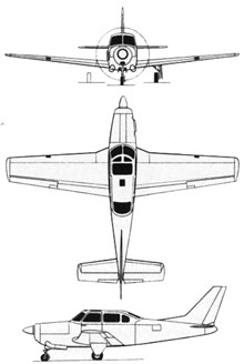 Plan 3 vues du Fuji KM-2