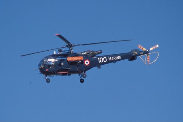 Alouette III aux couleurs de la Marine Nationale.