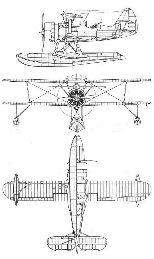 Plan 3 vues du Beriev KOR-1