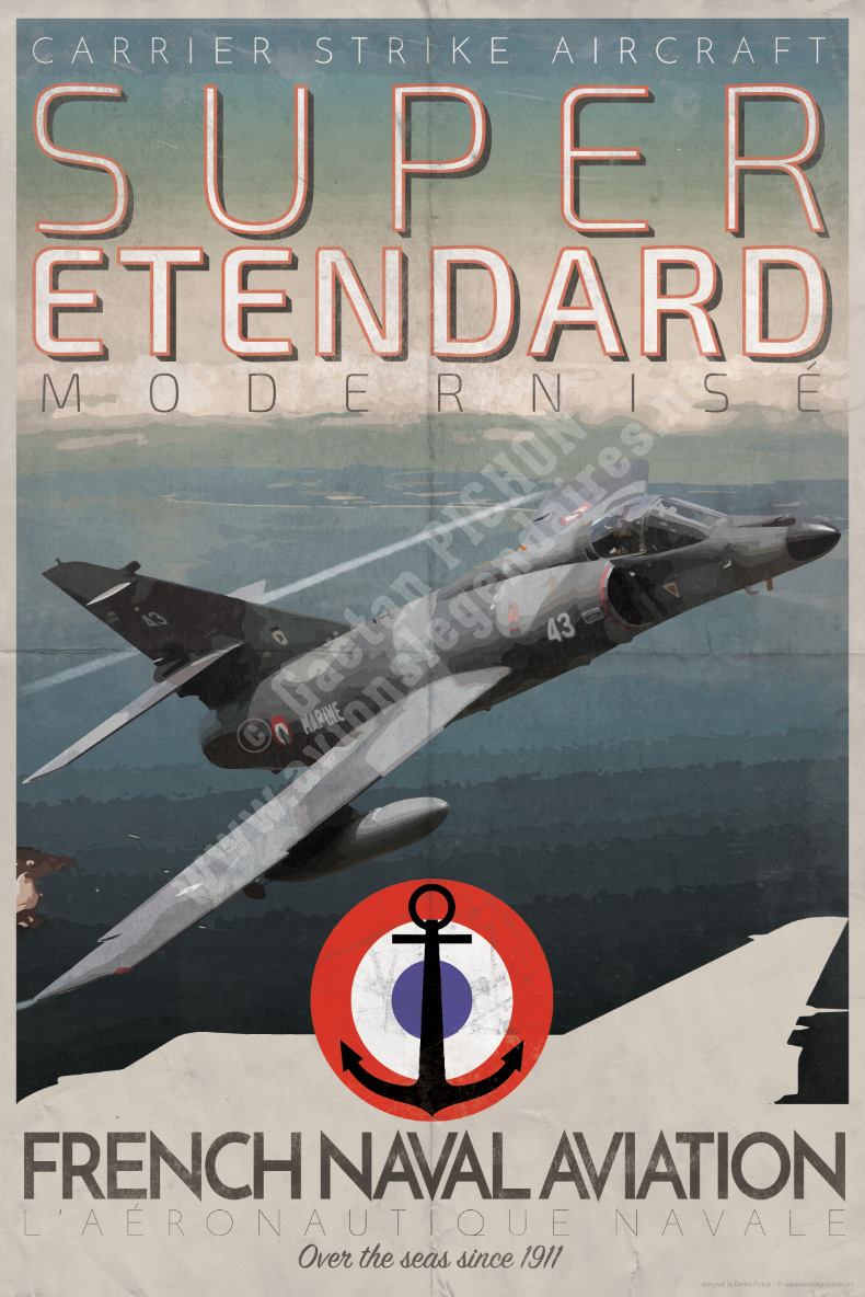 Poster "Super Étendard - French Naval Aviation"
