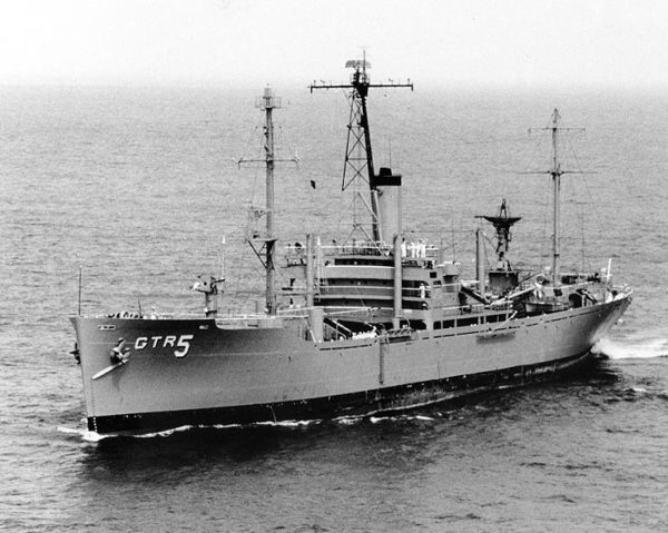 L'USS Liberty avant l'incident du 8 juin 1967.