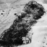 La carcasse calcinée du Hindenburg.