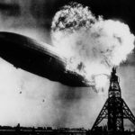 L'embrasement du dirigeable Hindenburg, première grande catastrophe aérienne
