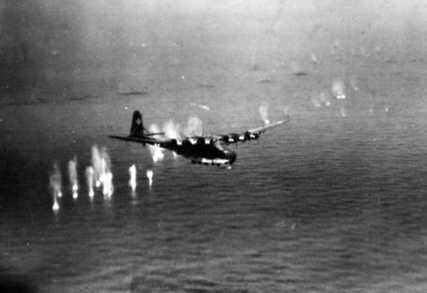 USS Corsica Me_323_under_attack_off_Corsica_1943