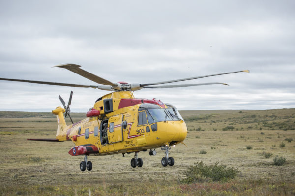 Agusta-Westland CH-149 Cormorant durant l'exercice Arctic Chinook 2016.