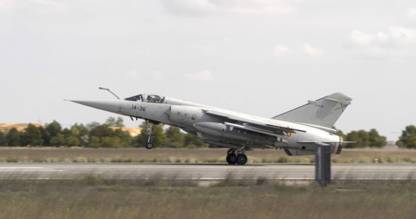 Mirage F1-EE dans l'ultime livrée portée par les avions espagnols.