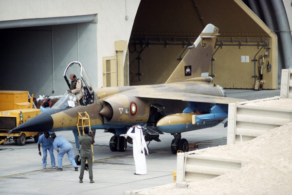 Mirage F1-EDA qatari juste avant sa mission.