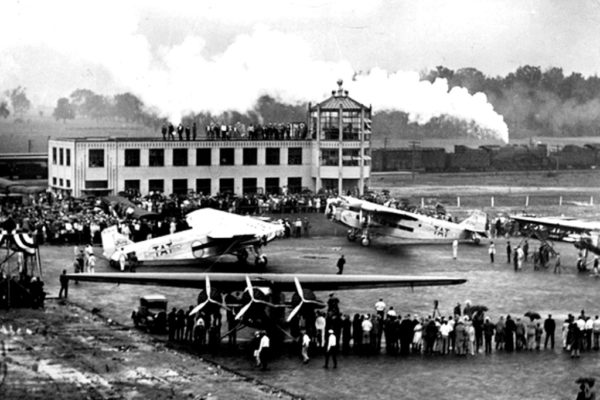 PORT COLUMBUS 1929 DEDICATION TAT PLANES