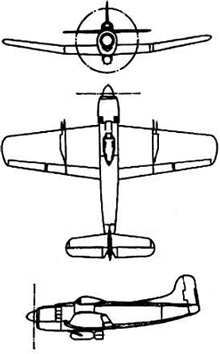 Plan 3 vues du Martin AM Mauler