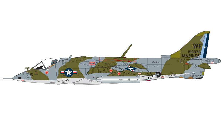 Profil couleur du Hawker-Siddeley AV-8 Harrier