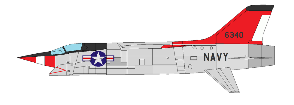 Profil couleur du Vought (L.T.V.) XF8U-3 Crusader III
