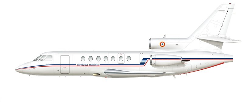 Profil couleur du Dassault-Breguet Falcon 50