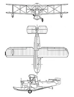 Plan 3 vues du Loening OL / OA-1