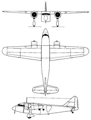 Plan 3 vues du Kokusai Ki-59 'Theresa'