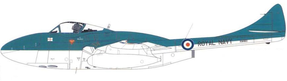 Profil couleur du De Havilland D.H.115 Vampire Trainer