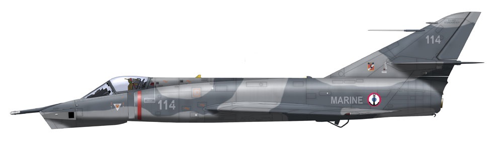 Profil couleur du Dassault Étendard IVP