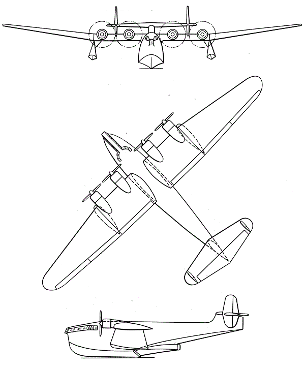 Plan 3 vues du Breguet Br.730/Br.731