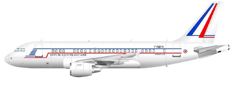 Profil couleur du Airbus A319CJ