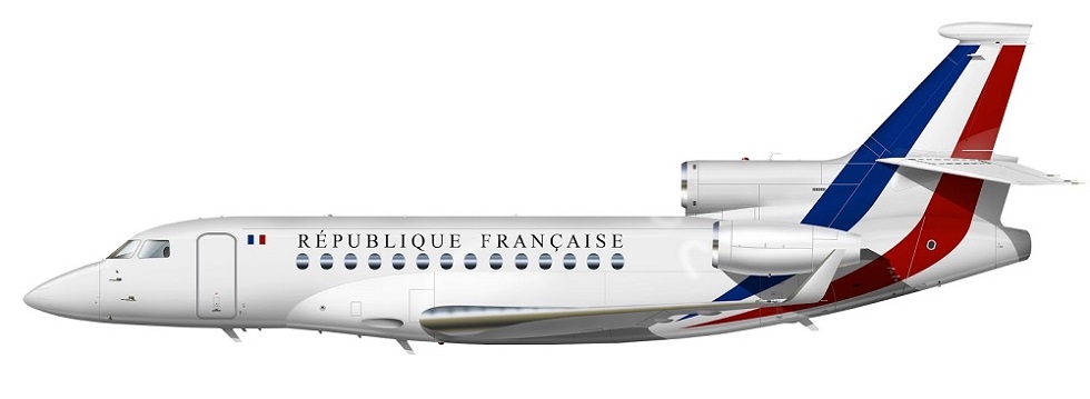 Profil couleur du Dassault Aviation Falcon 7X