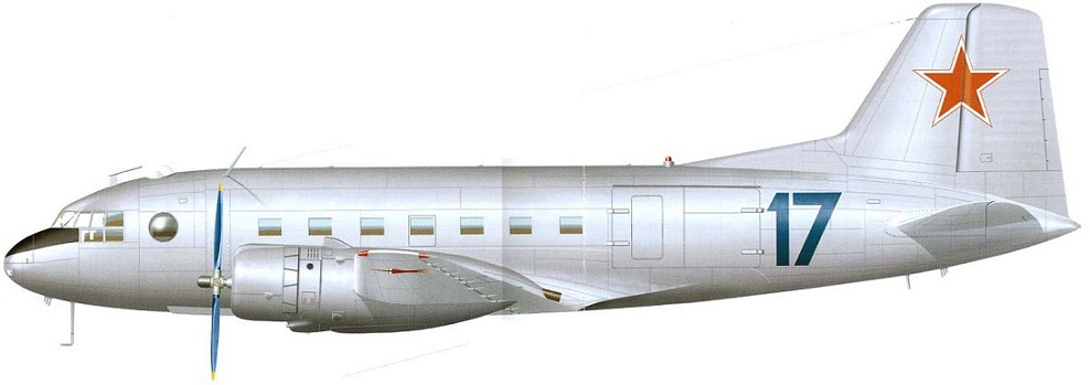 Profil couleur du Ilyushin Il-14 ‘Crate’