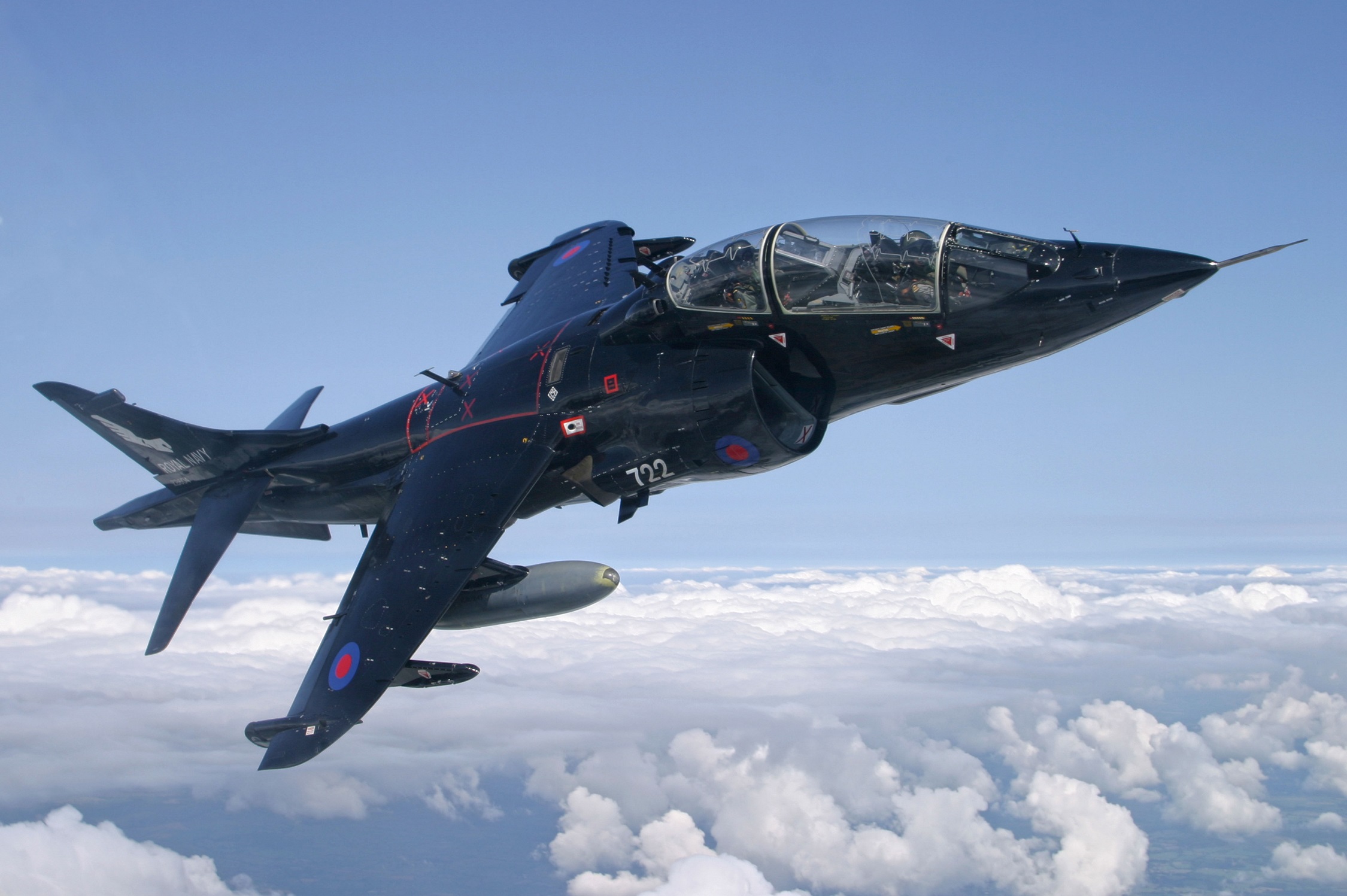 Harrier à Ressort Jet Avion Porte Clé GB Fabriqué Étain