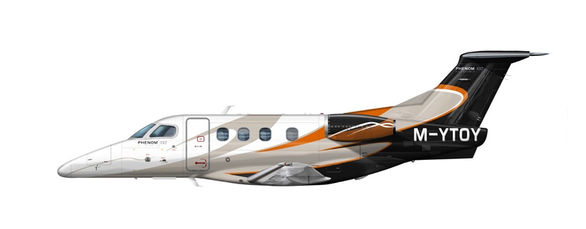 Profil couleur du Embraer EMB 500 Phenom 100