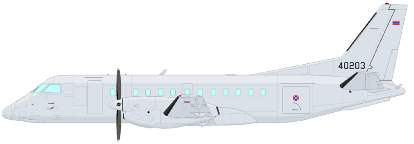 Profil couleur du Saab 340