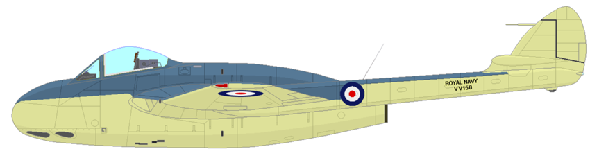 Profil couleur du De Havilland D.H.102 Sea Vampire