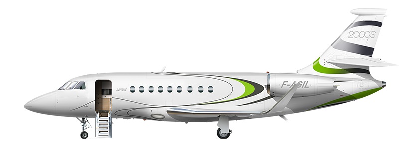 Profil couleur du Dassault Aviation Falcon 2000