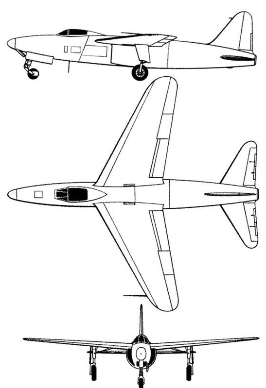 Plan 3 vues du Arsenal VG.90